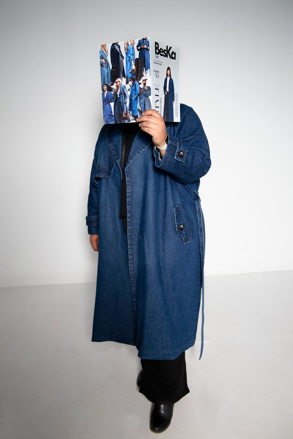 DARK BLUE TRENCH COAT