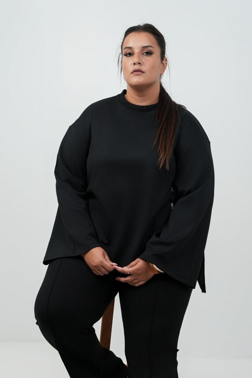 BLACK OVERSIZED SHIRT