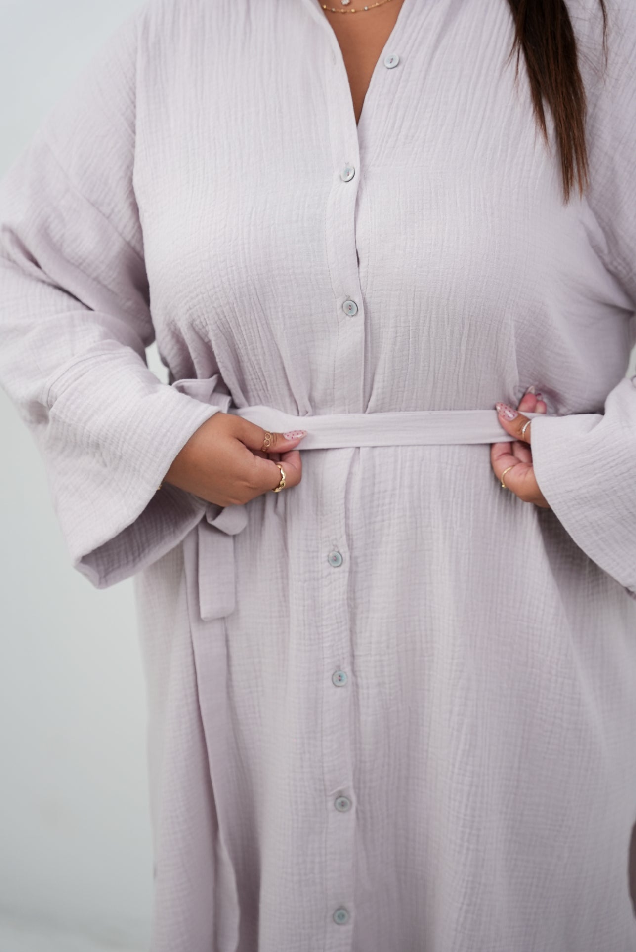 BELTED SHIRT DRESS