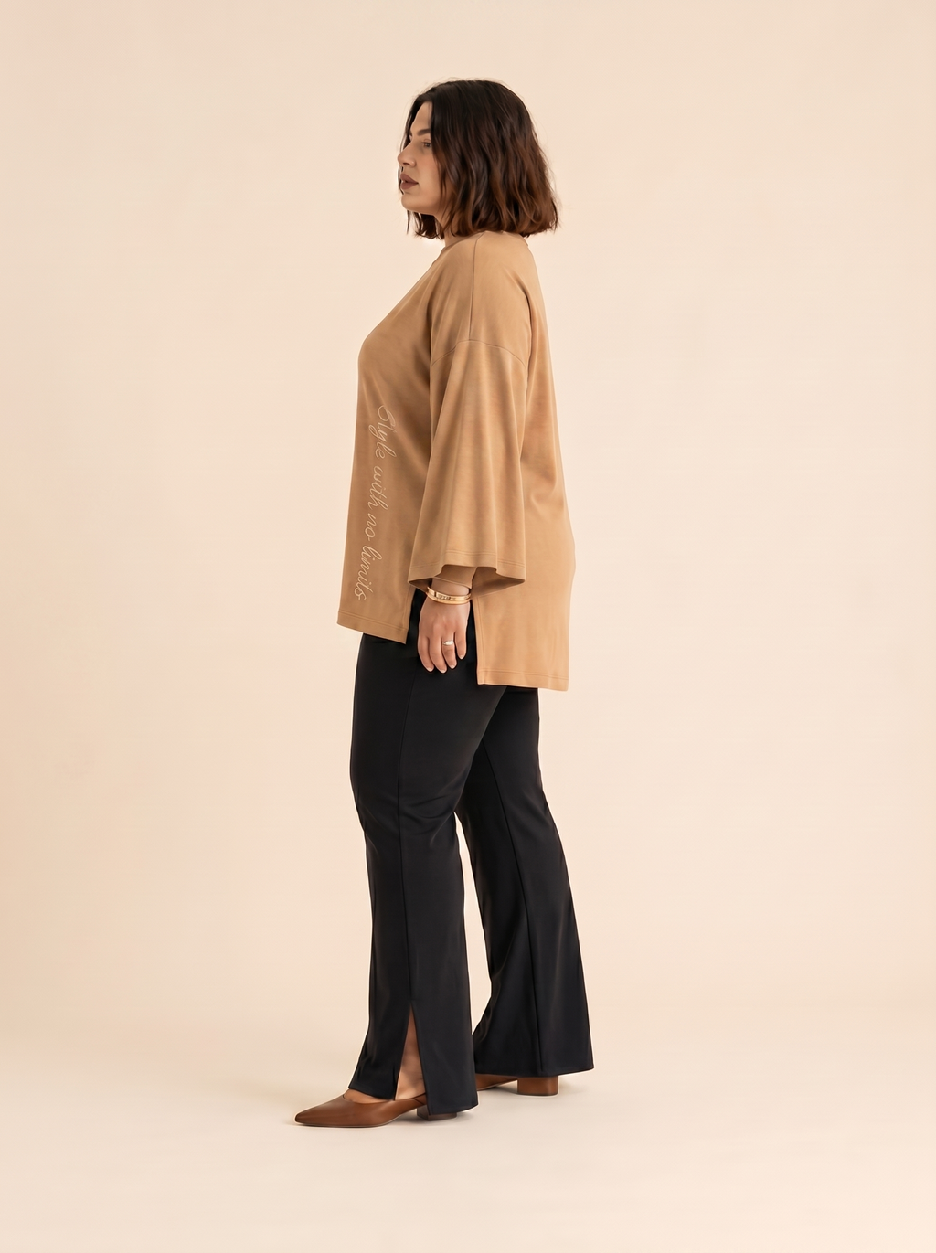 BEIGE OVERSIZED SHIRT