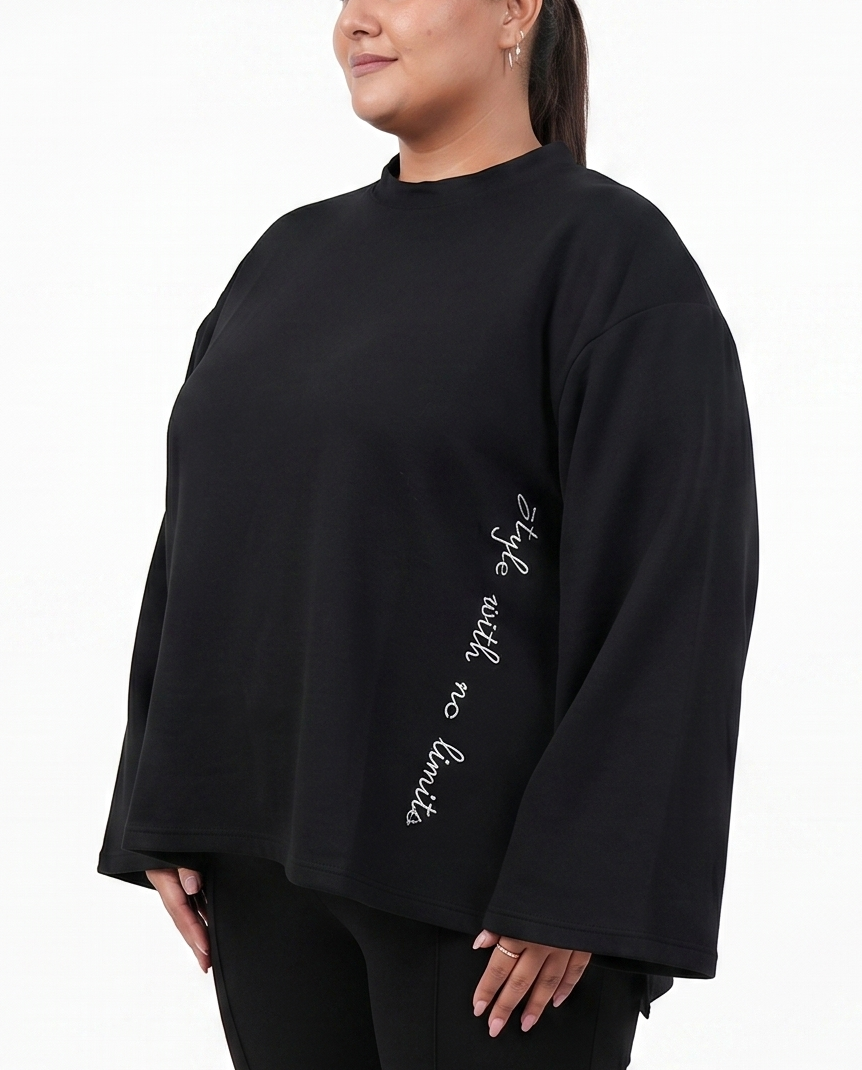 BLACK OVERSIZED SHIRT