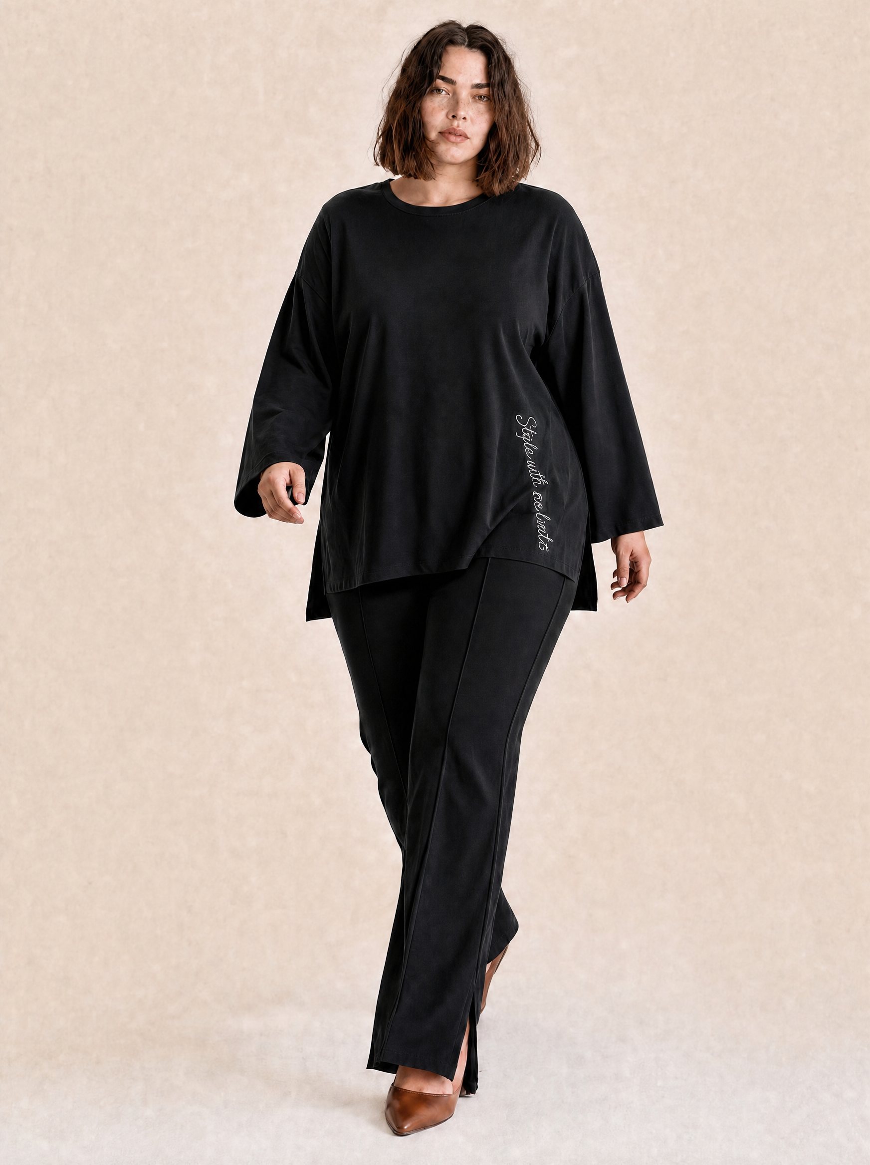 BLACK OVERSIZED SHIRT